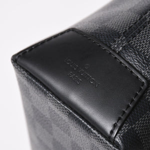 極美品 LOUIS VUITTON ルイヴィトン ディスリクト MM メッセンジャーバッグ N40350 ショルダーバッグ ダミエグラフィクト ブラック シルバー金具 中古 4a003675