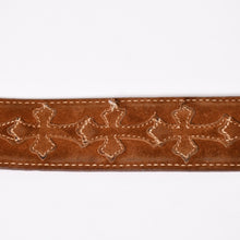 Load image into Gallery viewer, 極美品 CHROME HEARTS クロムハーツ ベルト ストラップ サイズ34 セメタリー クロスパッチ シルバー925 レザー 中古 4a003757