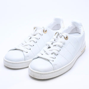 LOUIS VUITTON ルイヴィトン スニーカー ホワイト アイボリー ゴールド金具 サイズ34 2/1 美品 中古 4a003765