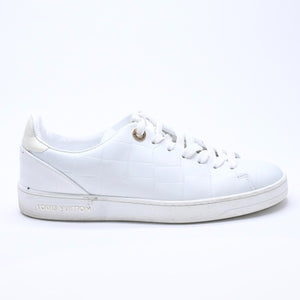 LOUIS VUITTON ルイヴィトン スニーカー ホワイト アイボリー ゴールド金具 サイズ34 2/1 美品 中古 4a003765