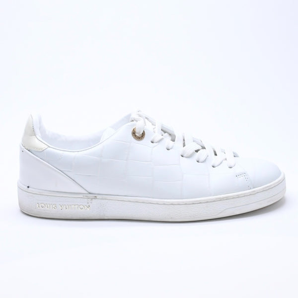 LOUIS VUITTON ルイヴィトン スニーカー ホワイト アイボリー ゴールド金具 サイズ34 2/1 美品 中古 4a003765