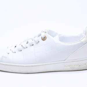 LOUIS VUITTON ルイヴィトン スニーカー ホワイト アイボリー ゴールド金具 サイズ34 2/1 美品 中古 4a003765