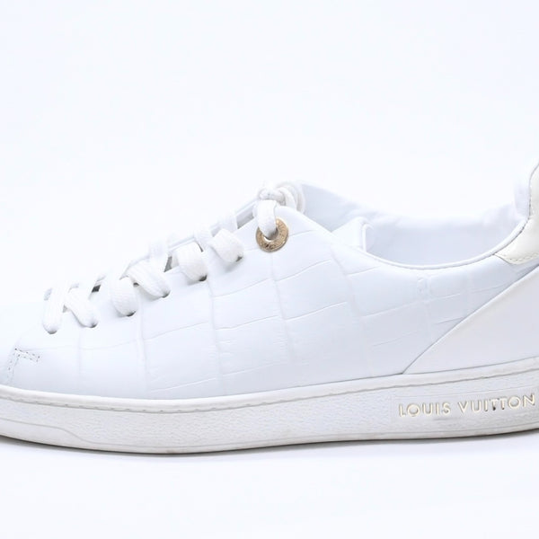 LOUIS VUITTON ルイヴィトン スニーカー ホワイト アイボリー ゴールド金具 サイズ34 2/1 美品 中古 4a003765