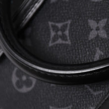 画像をギャラリービューアに読み込む, LOUIS LVUITTON ルイヴィトン キーポル・バンドリエール 50 ブラック グレー シルバー金具 M45392 美品 中古 4a004494