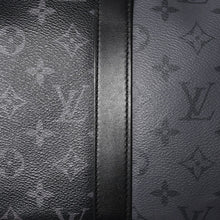 画像をギャラリービューアに読み込む, LOUIS LVUITTON ルイヴィトン キーポル・バンドリエール 50 ブラック グレー シルバー金具 M45392 美品 中古 4a004494