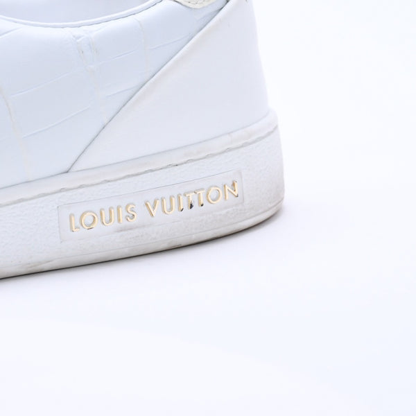 LOUIS VUITTON ルイヴィトン スニーカー ホワイト アイボリー ゴールド金具 サイズ34 2/1 美品 中古 4a003765