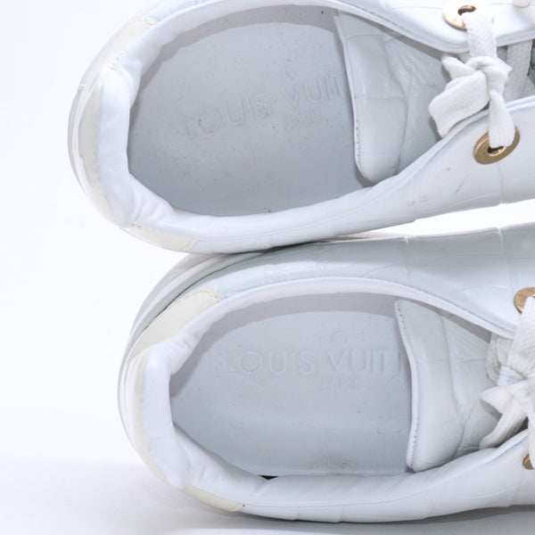 LOUIS VUITTON ルイヴィトン スニーカー ホワイト アイボリー ゴールド金具 サイズ34 2/1 美品 中古 4a003765