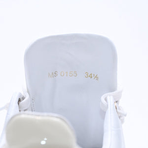 LOUIS VUITTON ルイヴィトン スニーカー ホワイト アイボリー ゴールド金具 サイズ34 2/1 美品 中古 4a003765