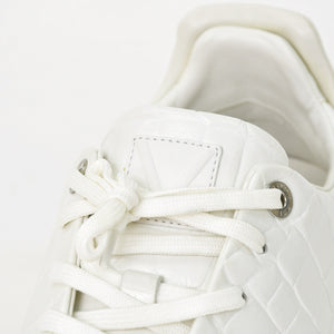 LOUIS VUITTON Men's Sneakers White Front Low Line Leather Sneakers MS0185 Good Condition Used 4a003766