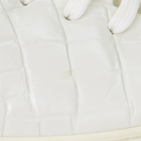 LOUIS VUITTON Men's Sneakers White Front Low Line Leather Sneakers MS0185 Good Condition Used 4a003766