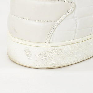 LOUIS VUITTON Men's Sneakers White Front Low Line Leather Sneakers MS0185 Good Condition Used 4a003766