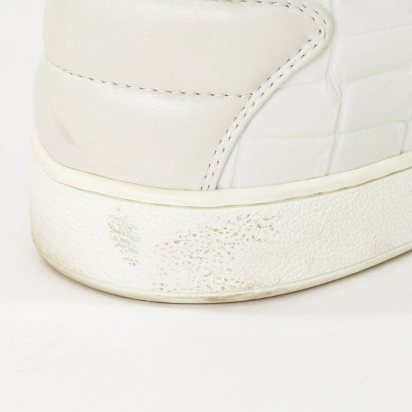 LOUIS VUITTON Men's Sneakers White Front Low Line Leather Sneakers MS0185 Good Condition Used 4a003766