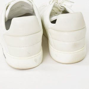 LOUIS VUITTON Men's Sneakers White Front Low Line Leather Sneakers MS0185 Good Condition Used 4a003766