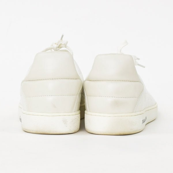 LOUIS VUITTON Men's Sneakers White Front Low Line Leather Sneakers MS0185 Good Condition Used 4a003766
