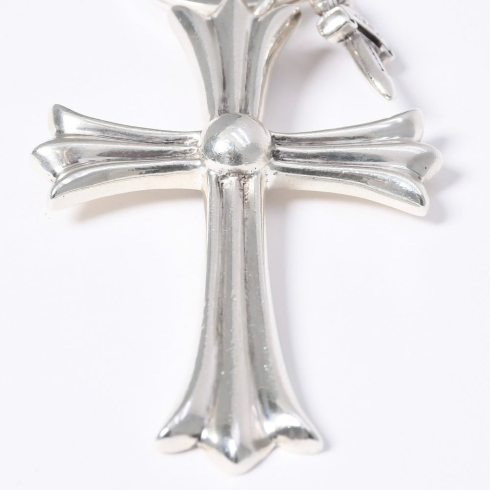 CHROME HEARTS クロムハーツ ラージCHクロスキーリングウィズダガーキーリング チャーム ペンダントトップ シルバー925 アクセサリー 重量55.2g 美品 中古 4a001133