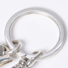 Load image into Gallery viewer, CHROME HEARTS クロムハーツ ラージCHクロスキーリングウィズダガーキーリング チャーム ペンダントトップ シルバー925 アクセサリー 重量55.2g 美品 中古 4a001133