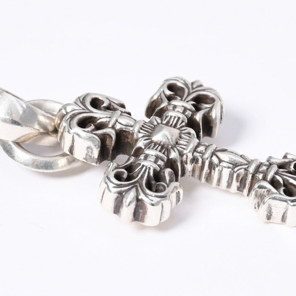 Very good condition CHROME HEARTS PNDT CH CRS SML W/ATTACHED BALE Filigree cross pendant top bail Weight approx. 24.3g Used 4a003790
