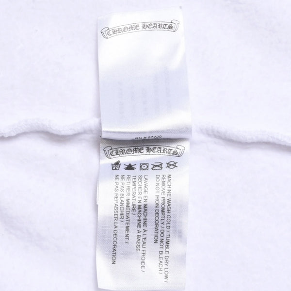 CHROME HEARTS Sweat Horseshoe Floral Cross Pull Scroll Label Logo L Size Good Condition Used 4a003780