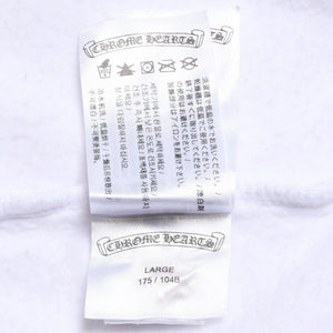 CHROME HEARTS Sweat Horseshoe Floral Cross Pull Scroll Label Logo L Size Good Condition Used 4a003780