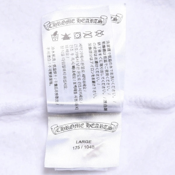 CHROME HEARTS Sweat Horseshoe Floral Cross Pull Scroll Label Logo L Size Good Condition Used 4a003780