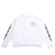 画像をギャラリービューアに読み込む, CHROME HEARTS クロムハーツ スウェット ホースシュー フローラルクロスプル スクロールラベルロゴ Lサイズ 美品 中古 4a003780