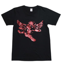 CHROME HEARTS FOTI Short Sleeve Print T-shirt Joe Foti Skull Horseshoe CH Cross Black Red Lame Print S Size Good Condition Used 4a003855