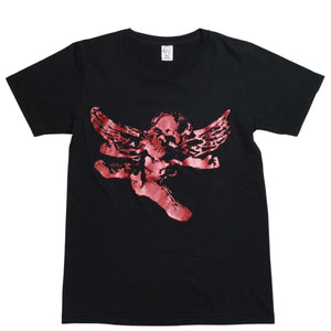 CHROME HEARTS FOTI Short Sleeve Print T-shirt Joe Foti Skull Horseshoe CH Cross Black Red Lame Print S Size Good Condition Used 4a003855