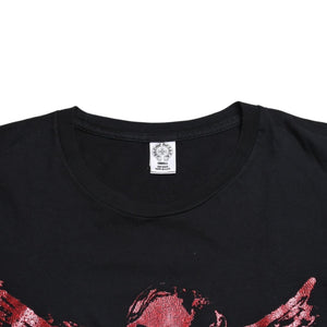 CHROME HEARTS FOTI Short Sleeve Print T-shirt Joe Foti Skull Horseshoe CH Cross Black Red Lame Print S Size Good Condition Used 4a003855