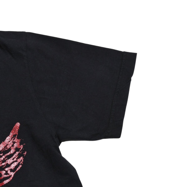CHROME HEARTS FOTI Short Sleeve Print T-shirt Joe Foti Skull Horseshoe CH Cross Black Red Lame Print S Size Good Condition Used 4a003855