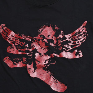 CHROME HEARTS FOTI Short Sleeve Print T-shirt Joe Foti Skull Horseshoe CH Cross Black Red Lame Print S Size Good Condition Used 4a003855