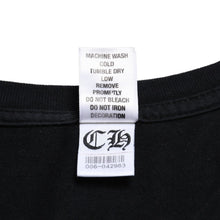 画像をギャラリービューアに読み込む, CHROME HEARTS クロムハーツ FOTI 半袖プリントTシャツ ジョーフォティ スカル ホースシュー CHクロス ブラック レッド ラメプリント Sサイズ 美品 中古 4a003855