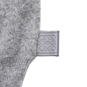 Very Good Condition LOEWE Gray Henley Neck Knit Pullover Knit Size M Cashmere 1727170 Used 4a001953