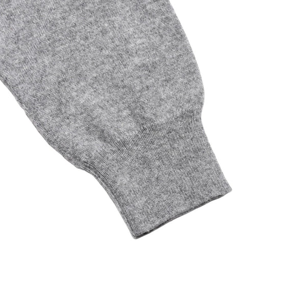 Very Good Condition LOEWE Gray Henley Neck Knit Pullover Knit Size M Cashmere 1727170 Used 4a001953