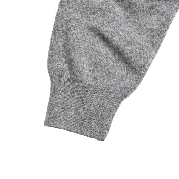 Very Good Condition LOEWE Gray Henley Neck Knit Pullover Knit Size M Cashmere 1727170 Used 4a001953