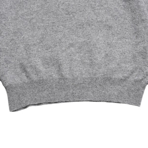 Very Good Condition LOEWE Gray Henley Neck Knit Pullover Knit Size M Cashmere 1727170 Used 4a001953