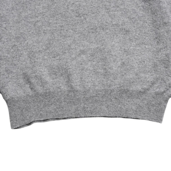 Very Good Condition LOEWE Gray Henley Neck Knit Pullover Knit Size M Cashmere 1727170 Used 4a001953