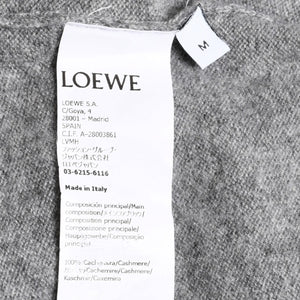 Very Good Condition LOEWE Gray Henley Neck Knit Pullover Knit Size M Cashmere 1727170 Used 4a001953