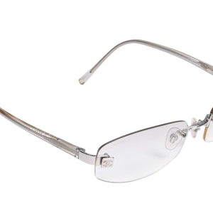 極美品 CHANEL シャネル リムレス サングラス アイウェア 4067 c.124/6I サイズ57□18 130 ココマーク クリア 中古 4a003735