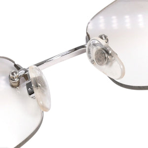 極美品 CHANEL シャネル リムレス サングラス アイウェア 4067 c.124/6I サイズ57□18 130 ココマーク クリア 中古 4a003735
