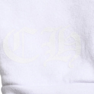 CHROME HEARTS Sweat Horseshoe Floral Cross Pull Scroll Label Logo L Size Good Condition Used 4a003780