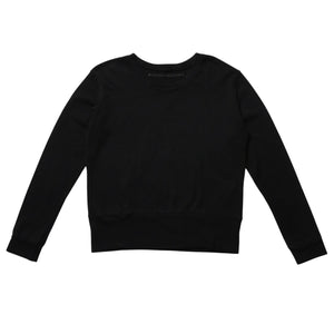 Very good condition CHROME HEARTS RS3 Cross Crew Neck Scroll Label Sweatshirt Black Used 4a003781