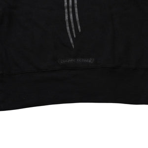 Very good condition CHROME HEARTS RS3 Cross Crew Neck Scroll Label Sweatshirt Black Used 4a003781