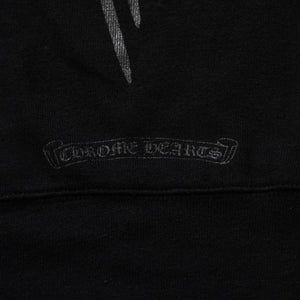Very good condition CHROME HEARTS RS3 Cross Crew Neck Scroll Label Sweatshirt Black Used 4a003781