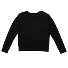Load image into Gallery viewer, 極美品 CHROME HEARTS クロムハーツ RS3クロス クルーネック スクロールラベル スウェット ブラック 中古 4a003781
