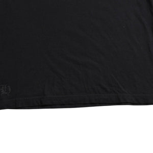 CHROME HEARTS クロムハーツ ホノルル限定 バックスクロールロゴ ロングスリーブTシャツ ハイビスカス スクロールラベルロゴ ブラック ロンT 長袖Tシャツ ブラック Lサイズ 美品 中古 4a003777