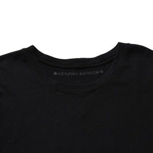 Very good condition CHROME HEARTS RS3 Cross Crew Neck Scroll Label Sweatshirt Black Used 4a003781
