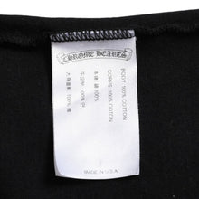 Load image into Gallery viewer, CHROME HEARTS クロムハーツ ホノルル限定 バックスクロールロゴ ロングスリーブTシャツ ハイビスカス スクロールラベルロゴ ブラック ロンT 長袖Tシャツ ブラック Lサイズ 美品 中古 4a003777