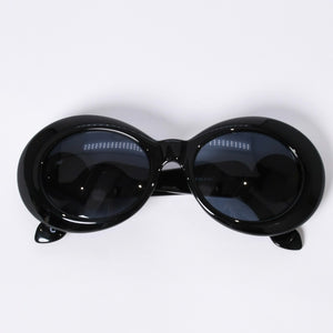 極美品 VERSACE ヴェルサーチ サングラス アイウェア MOD.418/C メデューサ ブラック ゴールド 中古 4a003718