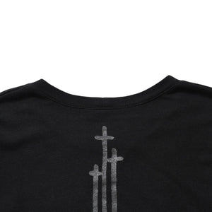 Very good condition CHROME HEARTS RS3 Cross Crew Neck Scroll Label Sweatshirt Black Used 4a003781