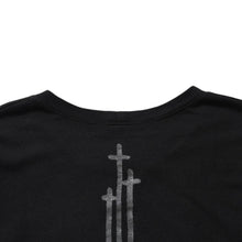 Load image into Gallery viewer, 極美品 CHROME HEARTS クロムハーツ RS3クロス クルーネック スクロールラベル スウェット ブラック 中古 4a003781
